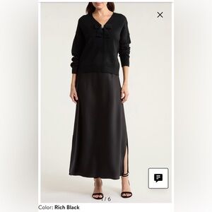 Nordstrom Halogen Sweater Slip Dres Bow Detail M